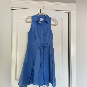 Anthropologie HD in Paris Azure Button-Up Blouse US size 6